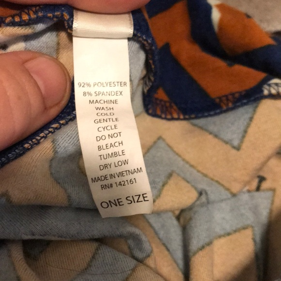 1 pr Holiday LLR Leggings, EUC, OS, snowman - Picture 2 of 2